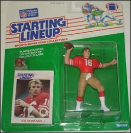 1988 Football Joe Montana Starting Lineup Picture