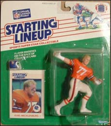 1988 Football Karl Mecklenburg Starting Lineup Picture