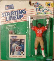 1988 Football Michael Carter Starting Lineup Picture