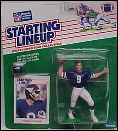 1988 Football Tommy Kramer Starting Lineup Picture