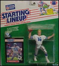 1989 Football Chuck Long Starting Lineup Picture