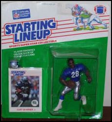 1989 Football Curt Warner Starting Lineup Picture