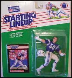 1989 Football Duane Bickett Starting Lineup Picture