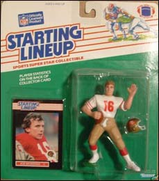 1989 Football Joe Montana Starting Lineup Picture