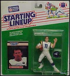 1989 Football Wade Wilson Starting Lineup Picture