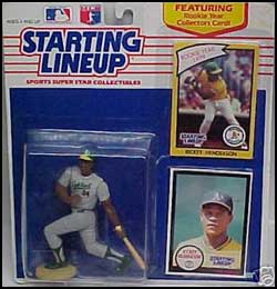1990 Baseball Rickey Henderson Starting Lineup Picture