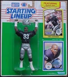 1990 Football Greg Townsend Starting Lineup Picture