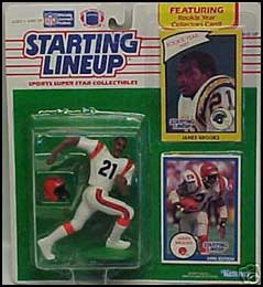 1990 Football James Brooks Starting Lineup Picture