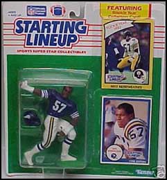 1990 Football Mike Merriweather Starting Lineup Picture