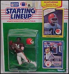 1990 Football Webster Slaughter Starting Lineup Picture